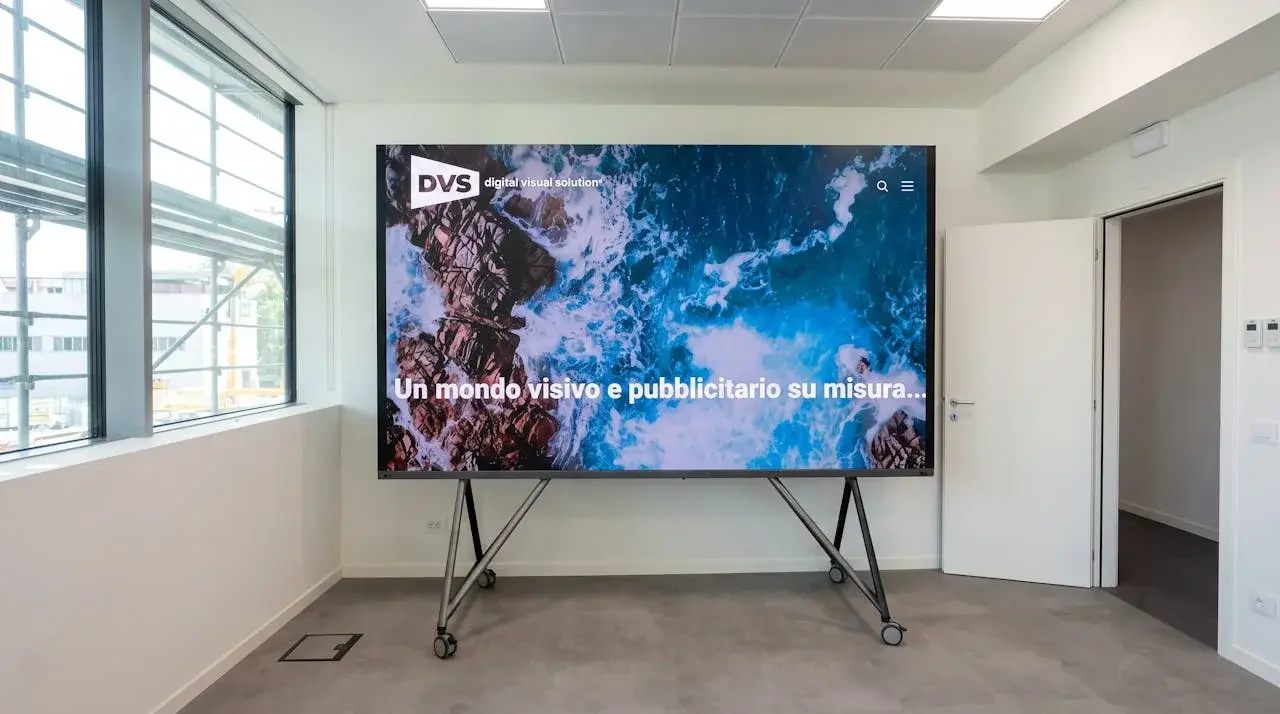 Ledwall montato su struttura mobile